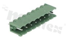 Pluggable terminal block; pitch 5.00mm; 8-ways; male; straight pin header; opened type; UL 300V/16A; TUV:320V/20A
