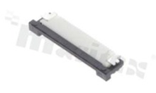 ZIF connector for FFC/FPC; pitch 0.50mm; 24-contacts; SMD; side entry; downside contacts