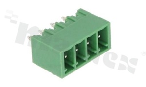 Pluggable terminal block; pitch 3.50mm; 4-ways; male; straight pin header; closed type; UL 300V/8A; TUV:250V/7A