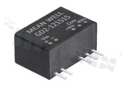 Converter DC/DC; 2W; 15V/-3V; 10.8-13.2V; +110mA/-100mA