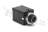 Connector: Jack 6.3mm; socket; female; ways: 3; straight; on panel mounting; THT