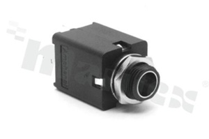 Connector: Jack 6.3mm; socket; female; ways: 3; straight; on panel mounting; THT