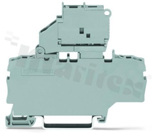 złączka bezpiecznikowa 2-przewodowa; z uchylną podstawką bezpiecznika; z dodatkowym mostkowaniem; do wkładki bezpiecznikowej aparatowej 5 x 20 mm; bez sygnalizacji przepalenia wkładki; na szynę TS 35 x 15 i 35 x 7,5; 2,5 mm2; Push-in CAGE CLAMP®; 2,50 mm2