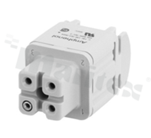 Wkład żeński Heavy-Mate seria A; 4-stykowy(3+PE); rozmiar: A3/4; 18A; 400V; kabel 0.25-2.5mm2; styki srebrzone; skręcane
