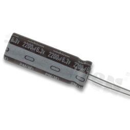 Electrolytic capacitor; 330uF; 6.3V; 105deg.C; 6.3x9; 20%; 2000h