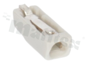 Złącze sprężynowe; zatrzaskowe z przyciskiem zwalniającym; raster 3.0mm; 1-stykowe; poziome; SMD; do przewodów 0.2-0.5 mm2; AWG24-20; 3A/320V