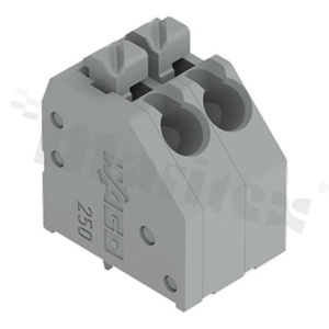 Listwy zaciskowe przewód-płytka; 250-202; WAGO; UL94 V-2; Black; 12 mm; 8 A