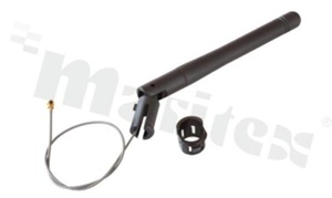 Antena; prętowa łamana; Wi-Fi/Bluetooth/ISM; 2400MHz; liniowa; dookólna; 0.2m; IPEX/U.FL; przykręcana; fi7.8x104.1mm; czarny