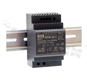 Zasilacz impulsowy; DIN; 60W; 15V; 4A; 85-264VAC; 120-370VDC