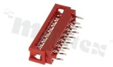 Low profile IDC connector; pitch 1.27mm; 14-contacts; flat cable AWG#26-#28; 1.5A 230V AC/DC