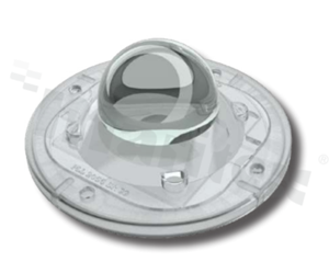 Lens for LED COB; angle: 45 degrees FWHM ; Number of LEDs: 1; Dimensions: round 85.09mm; Height: 35.31mm; material: silicone; Fastening: screw