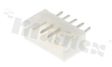 Header for PCB; pitch 2.00mm; 5-contacts; THT; male; top entry; 100V/2A
