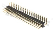 Pin Header; pitch 2.54mm; 2x20 pins; assembly: THT; male; angled; double row 1-level