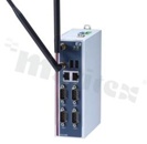 Bezwentylatorowy komputer przemysłowy+montażu na szynie DIN; procesor Intel E3815 1.46 GHz; 4xCOM; 2x LAN; 1x złącze mini PCIe; VGA; 2 x USB; DIO; temperatura pracy  -20+70C; zasilanie 12-24V DC