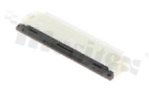 ZIF connector for FFC/FPC; pitch 0.50mm; 40-contacts; SMD; side entry; downside contacts