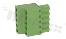 Listwa zaciskowa rozłączalna; w rastrze 5.08mm; 5-torowa; żeńska; na przewód 1.00mm2(28-12AWG); kierunek wtykania równoległy do osi przewodu; styki z fosforobrązu; mosiężna klatka przewodu; UL 350V/15A