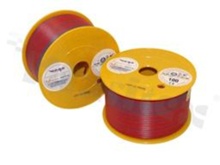 Przewód pojedynczy LGY/H05V-K; z wielodrutową miedzianą żyłą; czerwony/niebieski; przekrój 1.50mm2; AWG 16; 500V; -40+105 st.C; 100m.