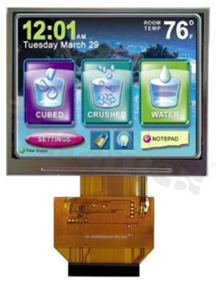 Wyświetlacz TFT; LCD 3.5"; IPS; cyfrowy; 320xBGRx240; transmisyjny; normalnie czarny; kąt patrzenia dowolny; driver ST7272A-G4-1-H; kontrast typ. 800:1; jasność 500 cd/m2