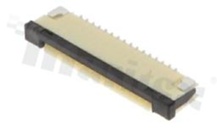 Złącze ZIF do PCB; w rastrze 1.00mm; 16-stykowe; montaż: SMD; poziome; dolny kontakt