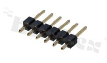 Pin Header; pitch 2.54mm; 1x6 pins; assembly: THT; male; straight; single row; 3.0/2.54/6.0 mm