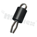 Punkt testowy; 0.81x0.38mm; brąz fosforowy; srebrzony; zielony; THT
