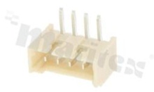 Header for PCB; pitch 1.25mm; 4-contacts; THT; male; side entry; 125V/1A