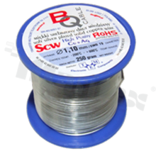 Silver coated copper wire; diameter 1.10mm; SWG 19; -40+105 deg.C; 29.5m; 250g.