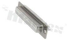D-sub Connector; 37-contacts female; gold selectively plated pins