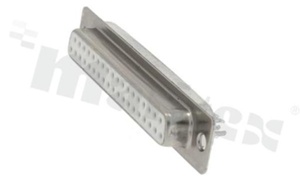 Złącze D-Sub; gniazdo żeńskie; 37-stykowe; styki selektywnie złocone