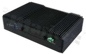 Bezwentylatorowy komputer przemysłowy; Celeron 3955U/ Core i3/i5/i7; RAM: do 16GB; 2xCOM; 11xUSB; 2xLAN; GPIO; 2xSIM; SMBus; Audio; SATA; mPCIe; M.2 Key B; TPM 2.0; temp. pracy: -20+60C; 9-32VDC