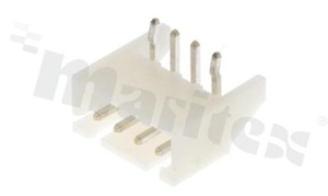 Header for PCB; pitch 2.50mm; 4-contacts; THT; male; side entry; 250V/3A