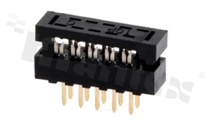 IDC connector; pitch 2.54mm; 10-contacts; flat cable AWG#26-#28