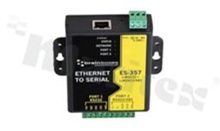 2 Port RS-232 and RS-422/485 Ethernet Serial Adapter; supply 5-30V DC; operating temperature 0+55 deg.C; DIN rail