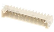 Header for PCB; pitch 2.00mm; 14-contacts; THT; male; top entry