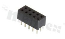 Listwa stykowa do PCB; w rastrze 2.00mm; 2x5 styków; montaż: THT; żeńska; prosta; dwurzędowe