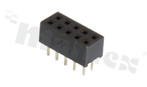 Listwa stykowa do PCB; w rastrze 2.00mm; 2x5 styków; montaż: THT; żeńska; prosta; dwurzędowe