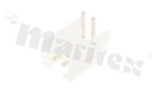 Header for PCB; pitch 2.50mm; 2-contacts; THT; male; side entry; 250V/3A