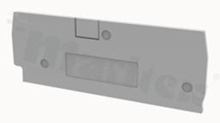End and intermediate plate; 1,5 mm thick; gray