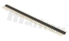 Pin Header; pitch 2.54mm; 1x40 pins; assembly: THT; male; straight; single row; 3.0/2.54/6.0 mm