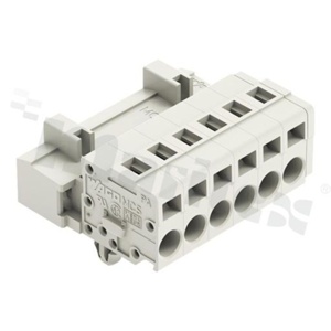 Listwa zaciskowa rozłączalna; w rastrze 5.00mm; 6-torowa; męska/wtyk; na przewód 2.50mm2 (28-12 AWG); kierunek wtykania równoległy do osi przewodów; UL: 300/15A