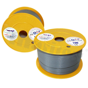 Single wire LGY/H05V-K; with copper multi-strand; grey; cross section 1.50mm2; AWG 16; 500V; -40+105 deg.C; 100m.