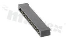 Złącze Non-ZIF do PCB; w rastrze 2.54mm; 13-stykowe; montaż: THT; pionowe