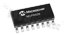 Wzmacniacze specjalnego zastosowania; MICROCHIP; MCP6S28-I/SL; SOIC; 1 pA; 275 µV; Lead Free