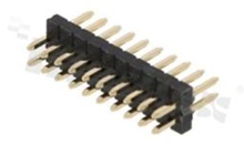 Pin Header; pitch 1.27mm; 2x10 pins; assembly: THT; male; straight; double row
