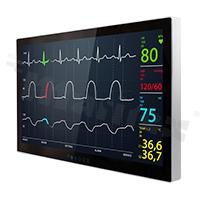 Monitor medyczny 32"; IEC60601;16:9; typ dotyku: PCAP; 1.07B kolorów; 3840x2160; jasność 350nitów (700nitów Option); kontrast 1000:1; kąt widzenia 178/178;2xHDMI;DP;RS232; temp. pracy: 0+35 st.C; zasilanie 12V DC; VESA