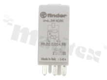 Module M41G, supply voltage 6/24V DC, LED color green, for socket:: GZM2, GZM3, GZM4, GZT2, GZT3, GZT4, GZM80, GZM92, GZT80, GZT92, GZ96