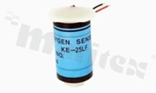 Electrochemical type oxygen gas sensor; lead-free; range: 0-30% O2; response time: 15s; power: 0mW