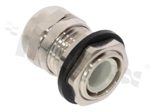 Cable gland PG09;nickel plated brass; PG094-8.0mm; Flat O-ring; with lock nut; for wrench 17
