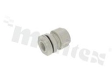 Nylon cable gland M16x1.5 5-10.0mm; O ring; with lock nut;for wrench 22; grey