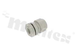 Nylon cable gland M16x1.5 5-10.0mm; O ring; with lock nut;for wrench 22; grey